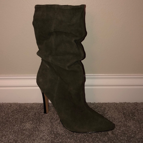 Aldo Olive Green Booties - Picture 1 of 5